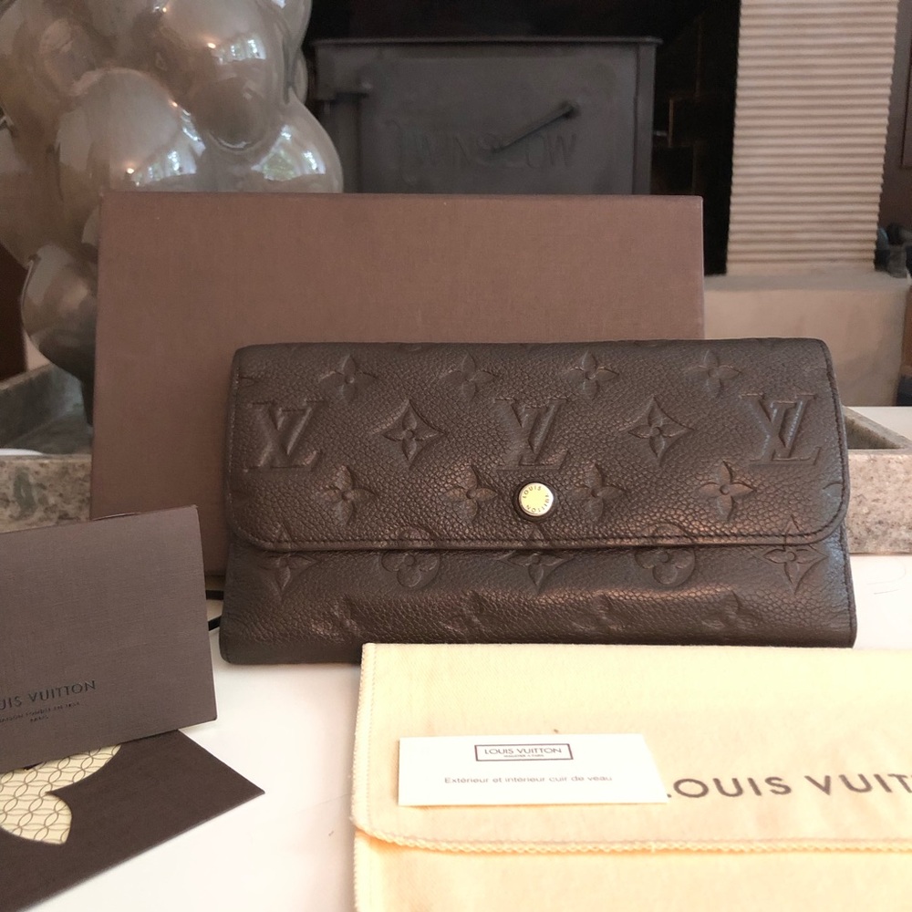 Louis Vuitton Dark Brown Monogram Empreinte Continental Wallet